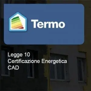 Termo Legge 10 certificazione cad
