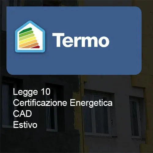 Termo Legge10 certificazione cad estivo