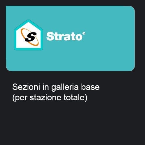 Strato - Sezioni in galleria base (per stazione totale)